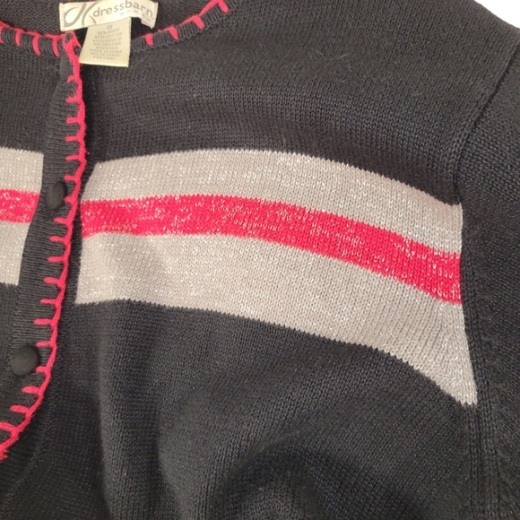 Vintage Dress Barn Ugly Christmas Sweater Snowflake Pearl Rhinestone Plus - Picture 10 of 14